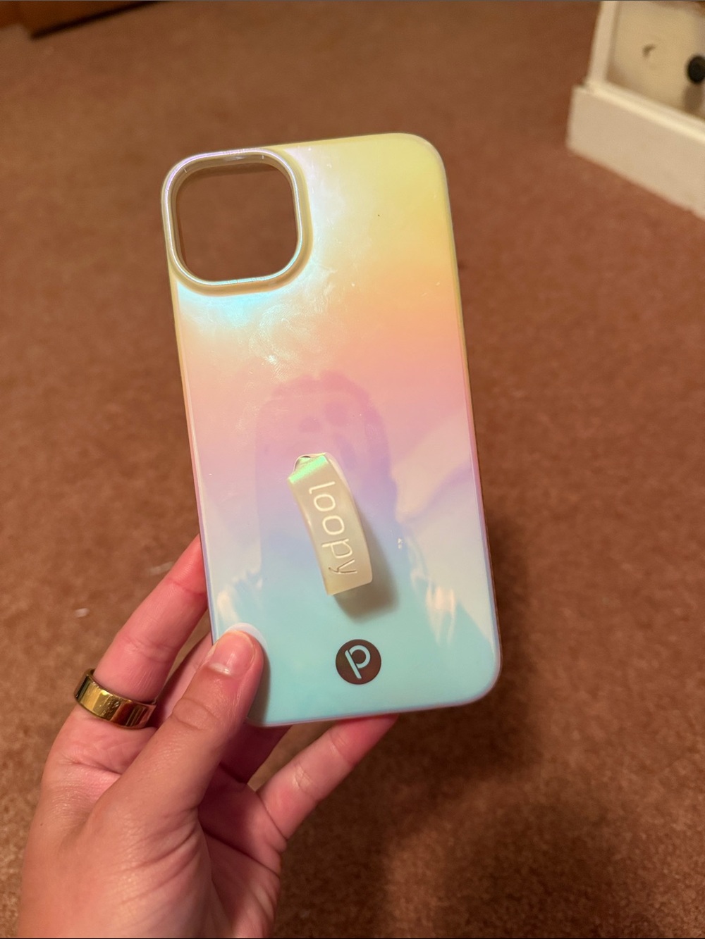 pop Iridescent Pastel Gradient Phone Case with Kickstand